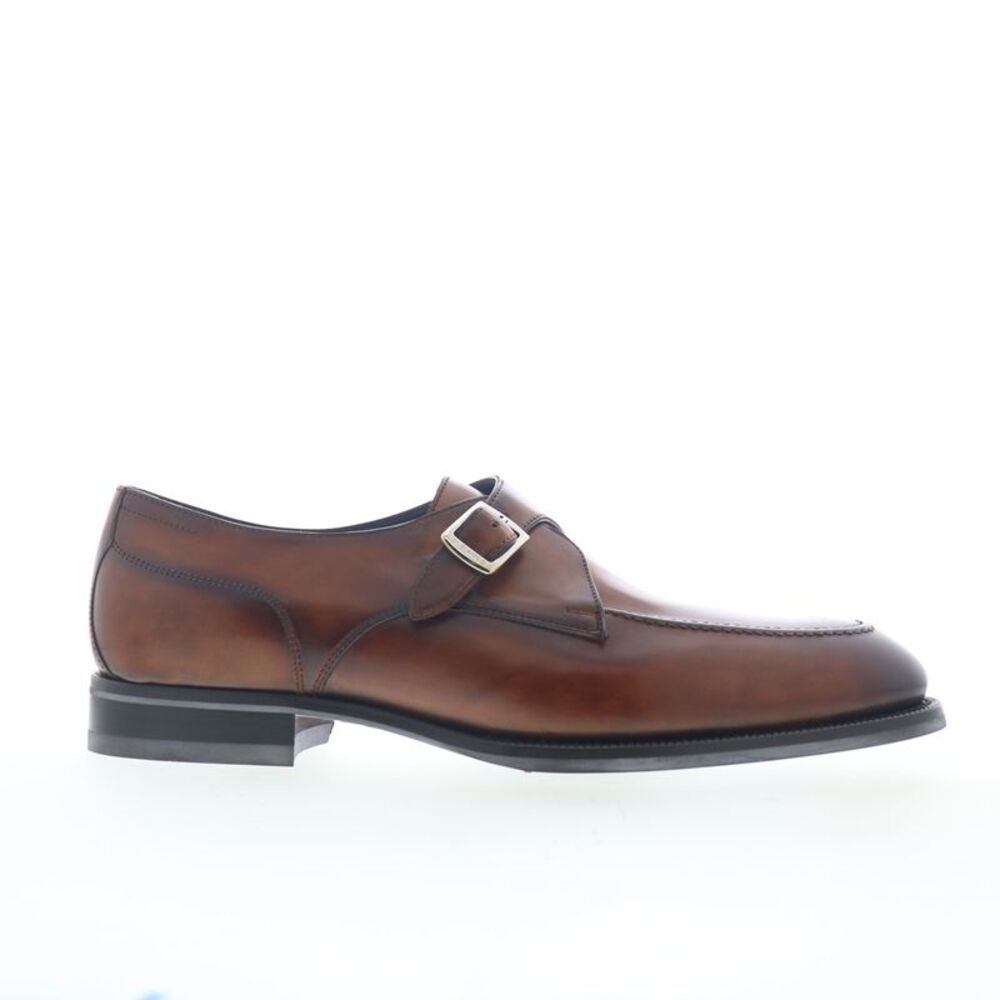 Di Bianco Mens Gavello Lined Calfskin Brown Shoes (NWT)